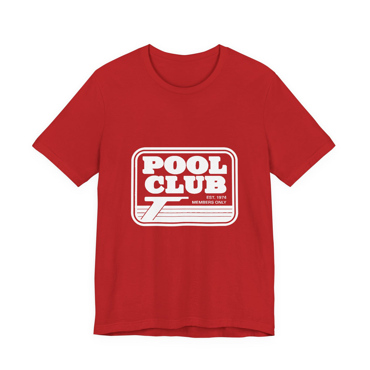 Pool Club '74 — Premium Retro Swimming Pool Tee mockup - YAMISA Summer Archive T-shirt