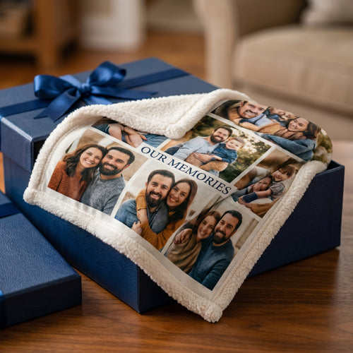 Dad Memory Photo Blanket detail gallery [gallery:detail]
